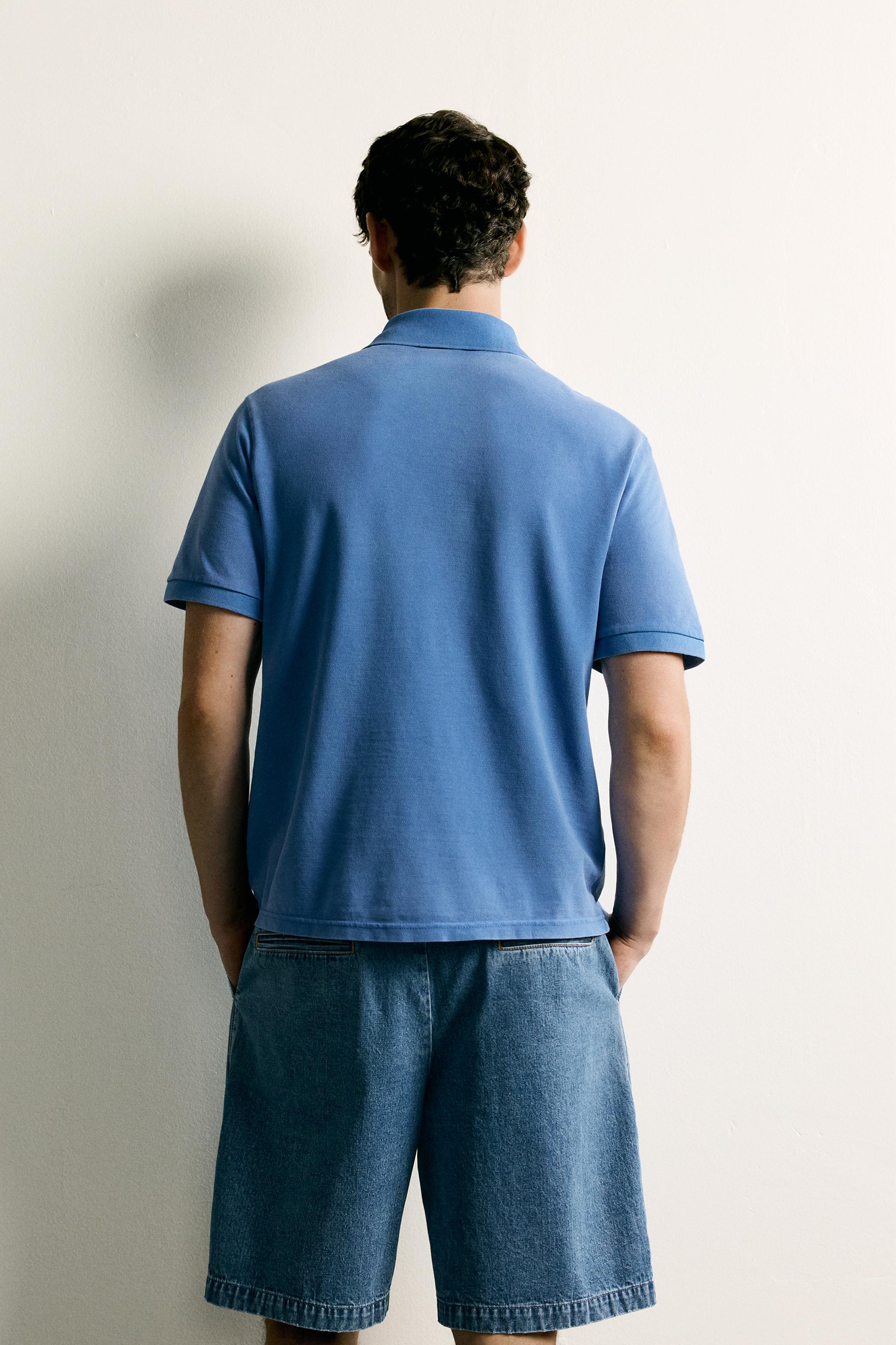 POLO PIQUÉ DÉLAVÉ REGULAR FIT